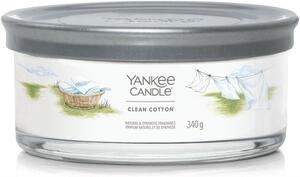 Yankee Candle vonná svíčka Signature Tumbler 5 knotů Clean Cotton 340g