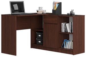 Rohový PC stolek Cuidar (wenge). Akce -15%