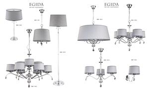 Jupiter 1607 - EG K CH - Nástěnné svítidlo EGIDA 1xE27/60W/230V šedá