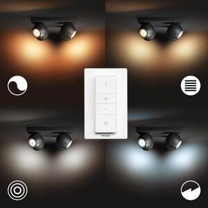 Hue WA Buckram bodové LED svítidlo 4x GU10 5W 350lm 2200-6500K IP20, černé + ovladač