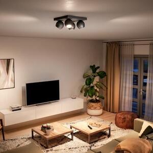Hue WA Buckram bodové LED svítidlo 4x GU10 5W 350lm 2200-6500K IP20, černé + ovladač