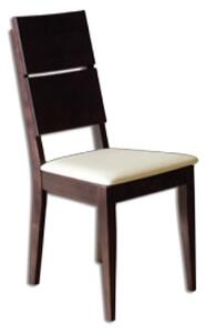 Drewmax Jídelní židle kt173 masiv buk - moření OŘECH látka 10