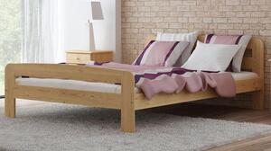 Dřevěná postel Nora 140x200 + rošt ZDARMA - borovice