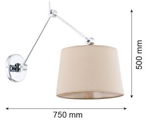 Argon 3546 - Nástěnné svítidlo ZAKYNTOS 1xE27/60W