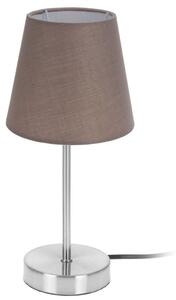 DekorStyle Noční lampa stolní kovová 29,5 cm hnědá