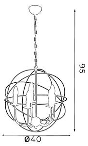 Lustr GLOBE 5 5xE14/60W černá