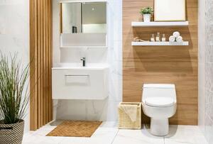 Via Domo - Bambusová koupelnová podložka Elegante - přírodní - 80x50 cm