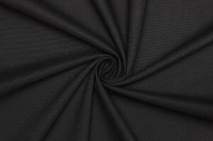 Kostýmový bavlněný kepr (twill) elastický - Černá