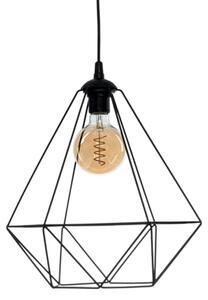 Závěsné svítidlo BASKET 1xE27/60W/230V černá