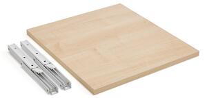 AJ Produkty Sklápěcí stolek k řečnickému pultu, 400x450 mm, bříza