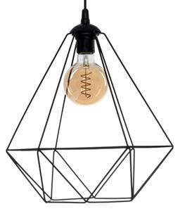 Závěsné svítidlo BASKET 1xE27/60W/230V černá