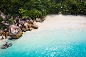 Fototapeta pobřeží Seychely