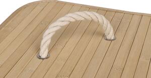 ViaDomo Via Domo - Rohový bambusový koš na prádlo Bella, 1-komorový - přírodní - 44x60x36 cm