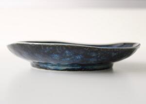 Made in Japan (MIJ) Indigo Blue Nepravidelný Tapas Talíř 16,5 cm