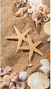 Plážová osuška s motivem mořských hvězdic 100 x 180 cm