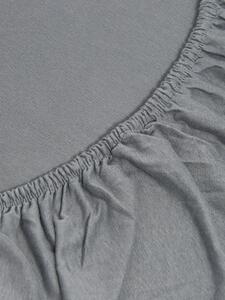 Sinsay - Napínací prostěradlo z bavlněného jersey s gumou - šedá