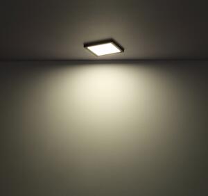GLOBO Přisazené stropní stmívatelné LED osvětlení LASSE, 24W, teplá bílá-studená bílá, čtvercové, bílé 12380-24W