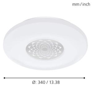 Eglo 33248 -LED RGBW Stmívatelné stropní svítidlo CAPASSO-C LED/17W/230V pr.34cm