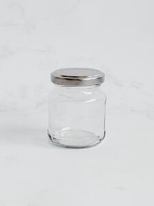 Kořenka skleněná LUPA 150 ml se stříbrným víčkem