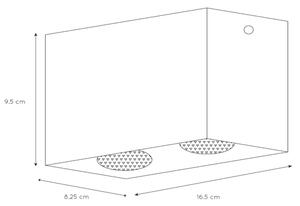 Lucide 09101/02/31 - Bodové svítidlo BODI 2xGU10/50W/230V
