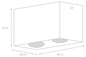 Lucide 09101/02/30 - Bodové svítidlo BODI 2xGU10/50W/230V