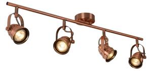 Lucide 77974/20/17 - LED Bodové svítidlo CIGAL 4xGU10/5W/230V měděná