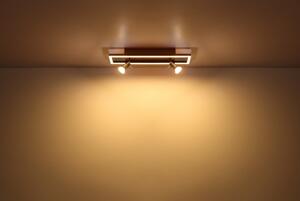 GLOBO Stropní LED bodové osvětlení IDA, 12W, teplá bílá, hranaté 57034-1