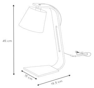 Lucide 06502/81/31 - Stolní lampa NORDIC 1xE14/40W/230V bílá