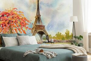 Tapeta Eiffelova věž v pastelových barvách