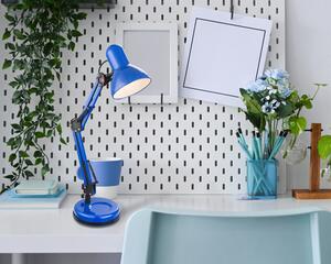 Globo 24883 FAMOUS - Modrá lampa na pracovní stůl, 59cm výška (Stolní modrá lampa)