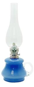 Petrolejová lampa TEREZA 34 cm tmavě modrá
