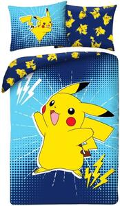 Ložní povlečení z mikrovlákna Pokémon Pikachu - 70x90 cm + 140x200 cm