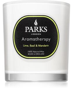 Parks London Aromatherapy Lime, Basil & Mandarin vonná svíčka 220 g