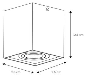 Lucide 22953/01/31 - Bodové svítidlo TUBE 1xGU10/50W/230V bílá