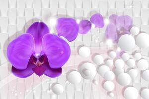 Tapeta orchidej na abstraktním pozadí