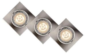 Lucide 11002/15/12 - SADA 3x LED podhledové svítidlo FOCUS 1xGU10/5W/230V chrom