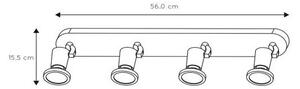 Lucide 11903/20/31 - LED bodové svítidlo JASTER-LED 4xGU10/5W/230V bílé