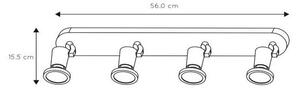 Lucide 11903/20/30 - LED bodové svítidlo JASTER-LED 4xGU10/5W/230V černé