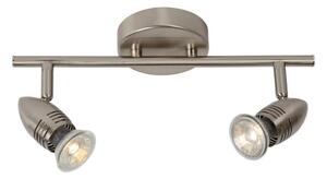 Lucide 13955/10/12 - LED bodové svítidlo CARO-LED 2xGU10/5W/230V chrom