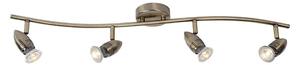 Lucide 13955/20/03 - LED bodové svítidlo CARO-LED 4xGU10/5W/230V bronz
