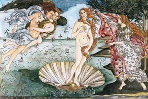 Tapeta reprodukce Zrození Venuše - Sandro Botticelli