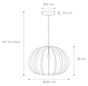 Lucide 34424/50/76 - Závěsné svítidlo BOUNDE 1xE27/60W/230V béžové 50 cm