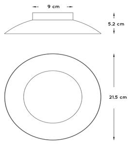 Lucide 79177/06/01 - LED stropní svítidlo FOSKAL LED/6W/230V 21,5 cm mosaz