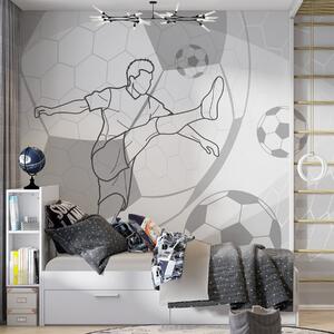 Fototapety Fotbalista a míče, Fototapety teen room, Fototapety fotbalové, w04601v1 : uwalls.cz