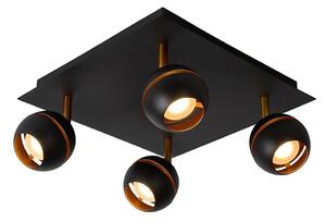 Lucide 77975/20/30 - LED bodové svítidlo BINARI 4xLED/5W/230V černé