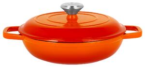 Silvercrest® Litinová servírovací pánev Premium, Ø 25 cm (oranžová) (100409708005)