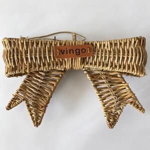 Vingo Ratanová mašle - 25 x 17 cm