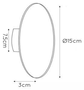 Lucide 46201/06/31 - LED Nástěnné svítidlo EKLYPS LED/7W/230V 15 cm