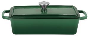 Silvercrest® Litinový hrnec/forma na pečení chleba Premium (obdélníkový, zelená) (100409856008)