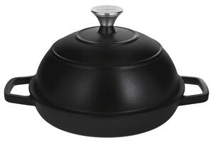 Silvercrest® Litinový hrnec/forma na pečení chleba Premium (kulatá, černá) (100409856001)